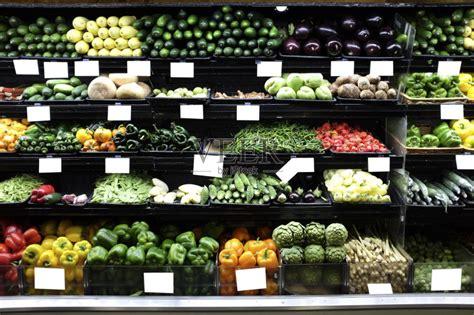 超级市场,蔬菜,水果,有机食品,农产品通道正版图片素材下载_id